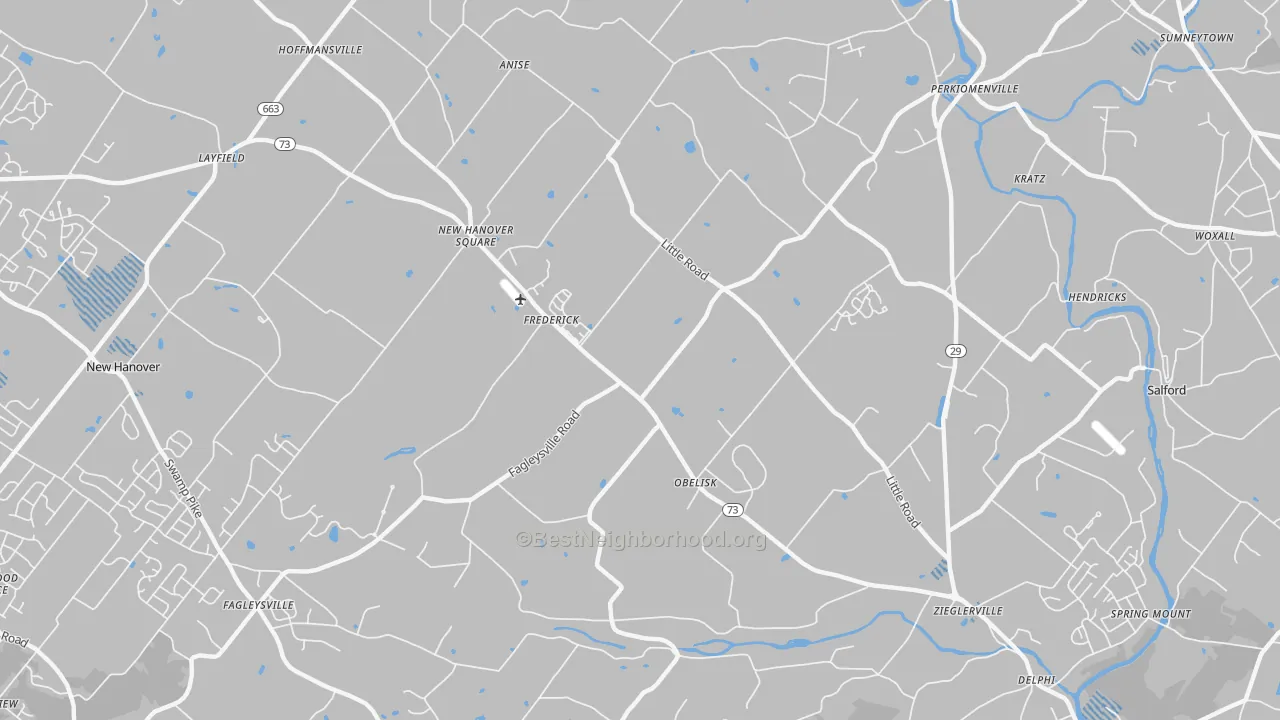 Transit Grade map of 19492, PA
