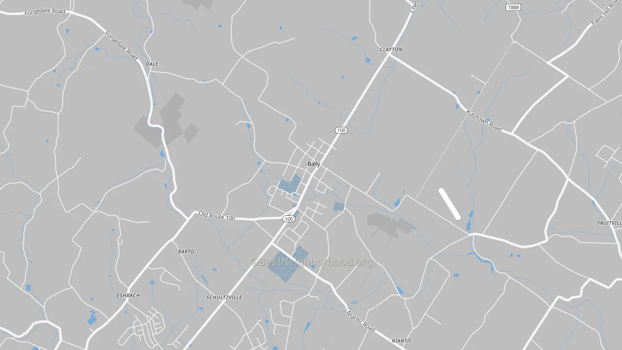 Transit Grade map of 19503, PA