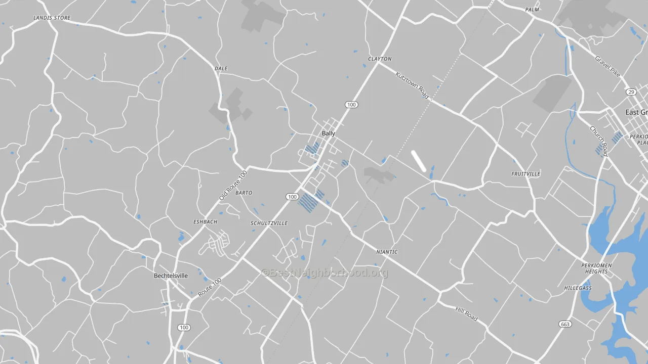 Transit Grade map of 19504, PA