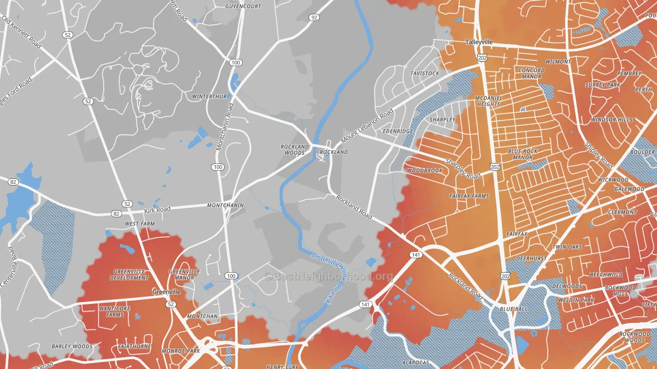 Transit Grade map of 19732, DE