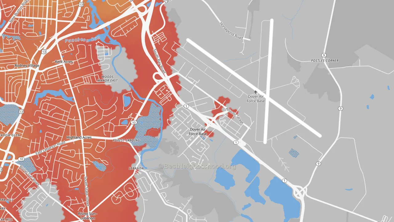 Transit Grade map of 19902, DE