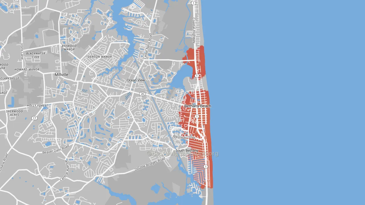 Transit Grade map of 19930, DE