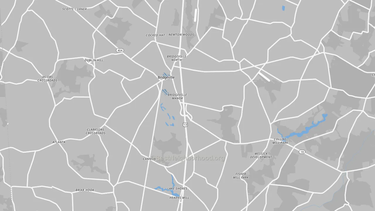 Transit Grade map of 19933, DE