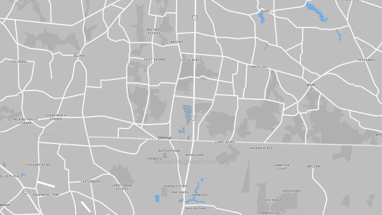 Transit Grade map of 19940, DE