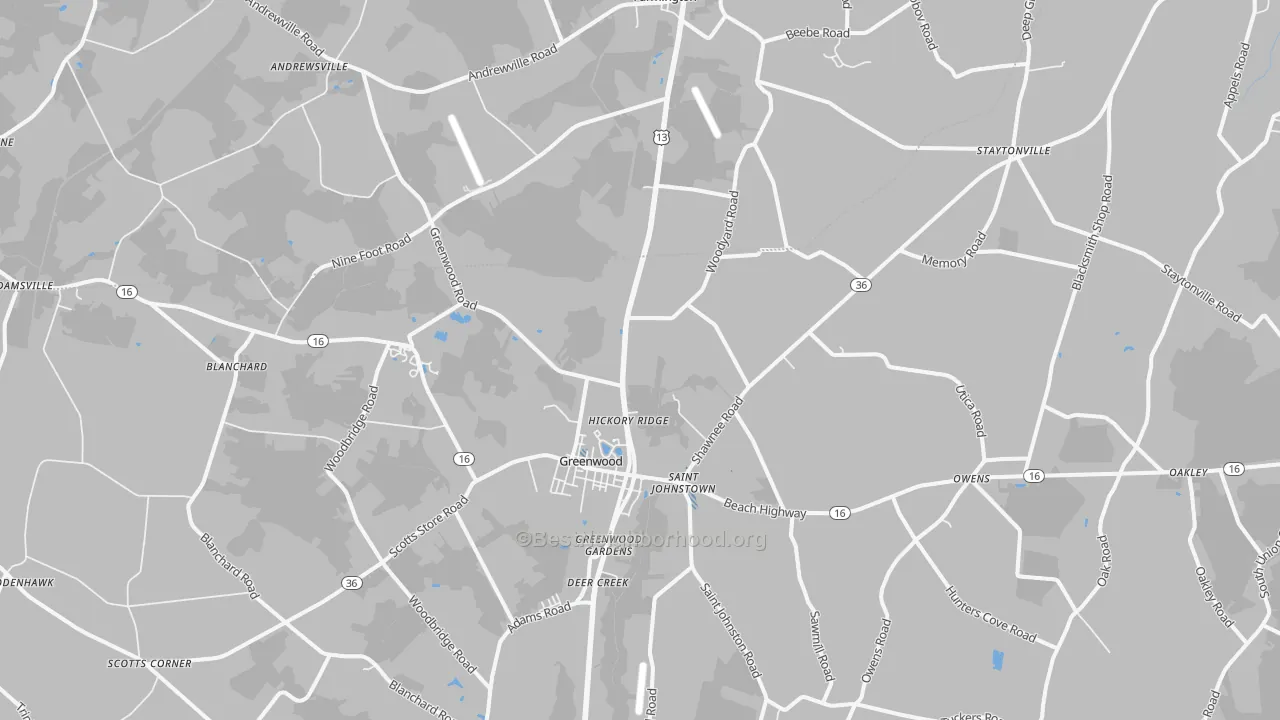 Transit Grade map of 19950, DE