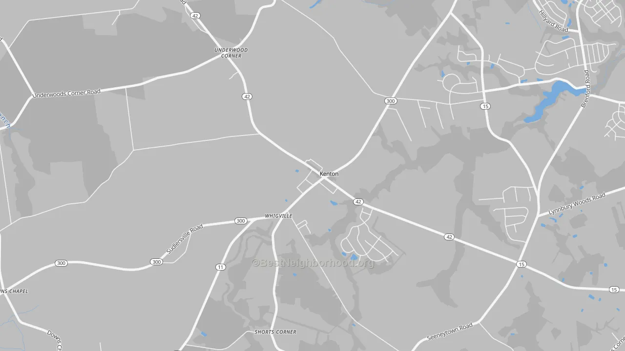 Transit Grade map of 19955, DE
