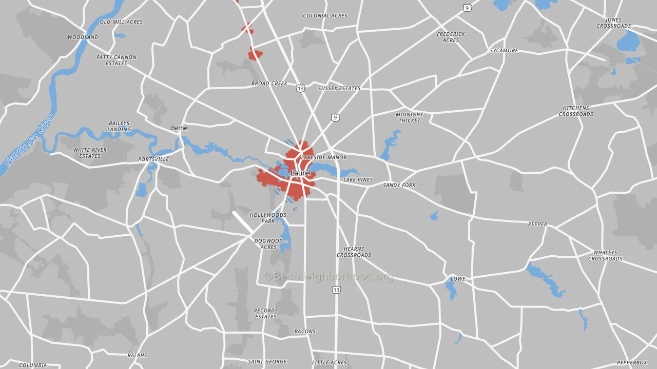 Transit Grade map of 19956, DE