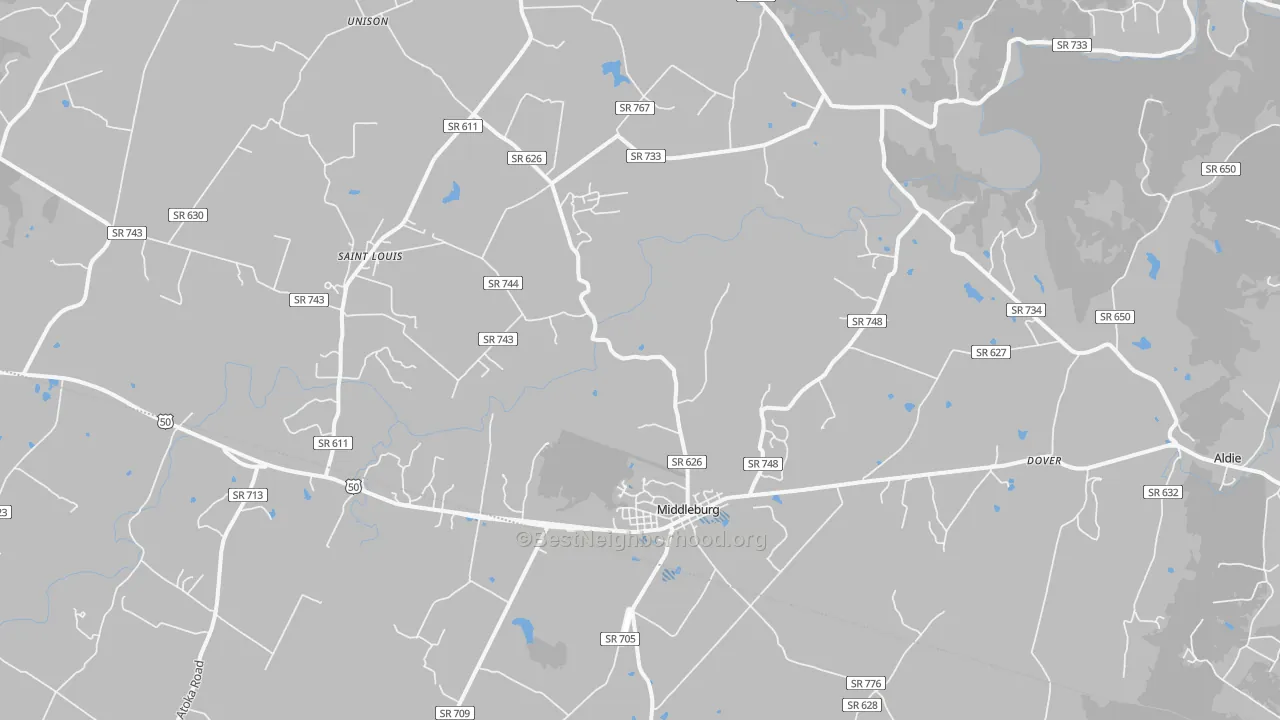 Transit Grade map of 20117, VA