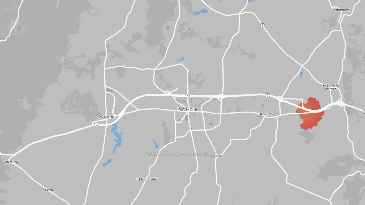 Transit Grade map of 20132, VA