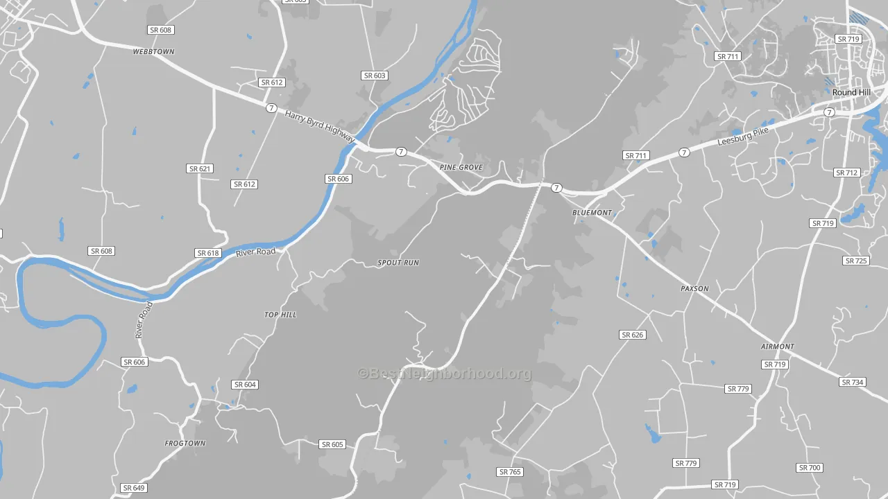 Transit Grade map of 20135, VA
