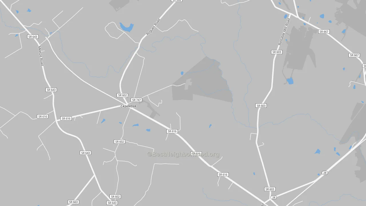Transit Grade map of 20139, VA
