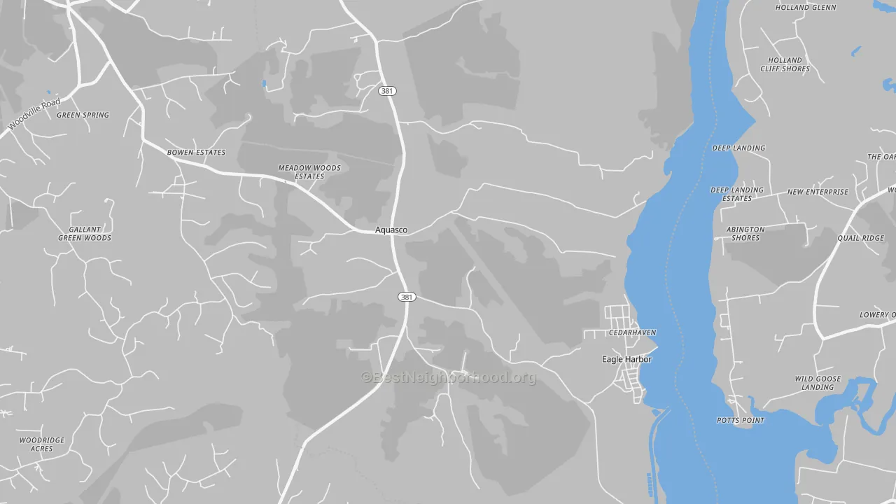 Transit Grade map of 20608, MD