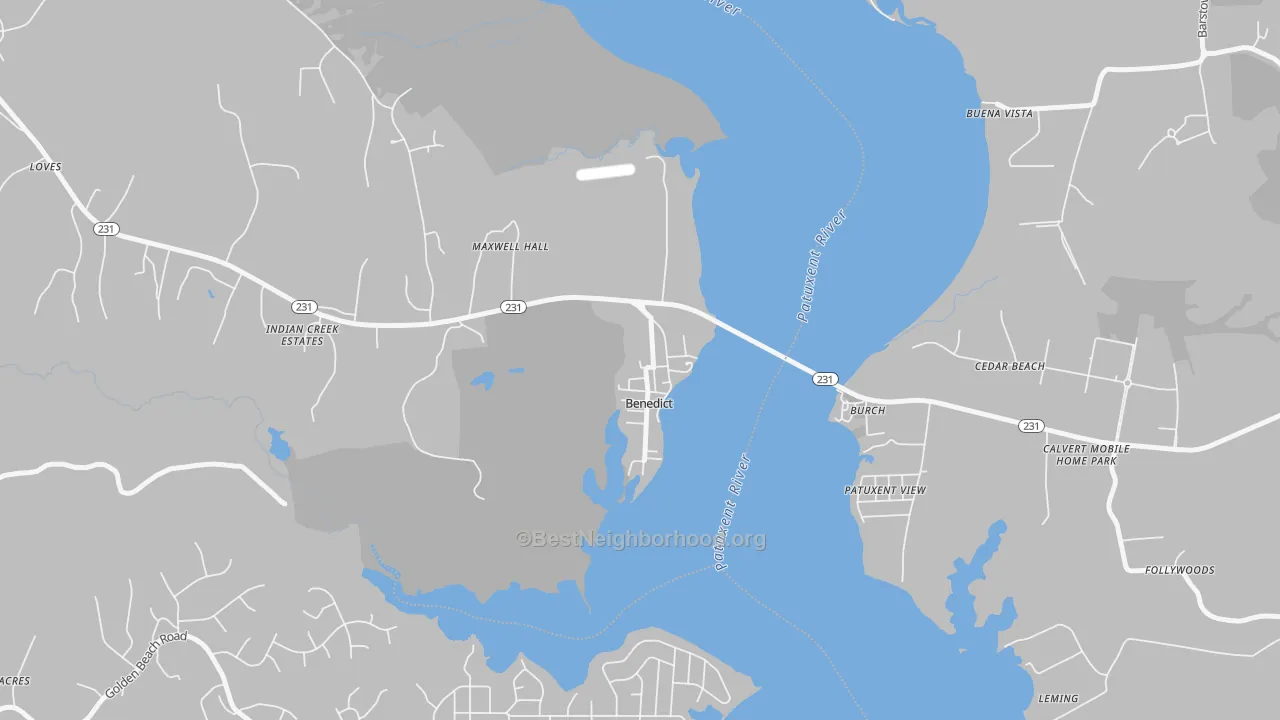 Transit Grade map of 20612, MD