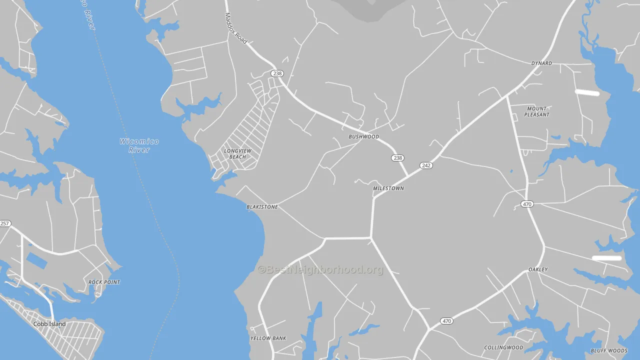 Transit Grade map of 20618, MD