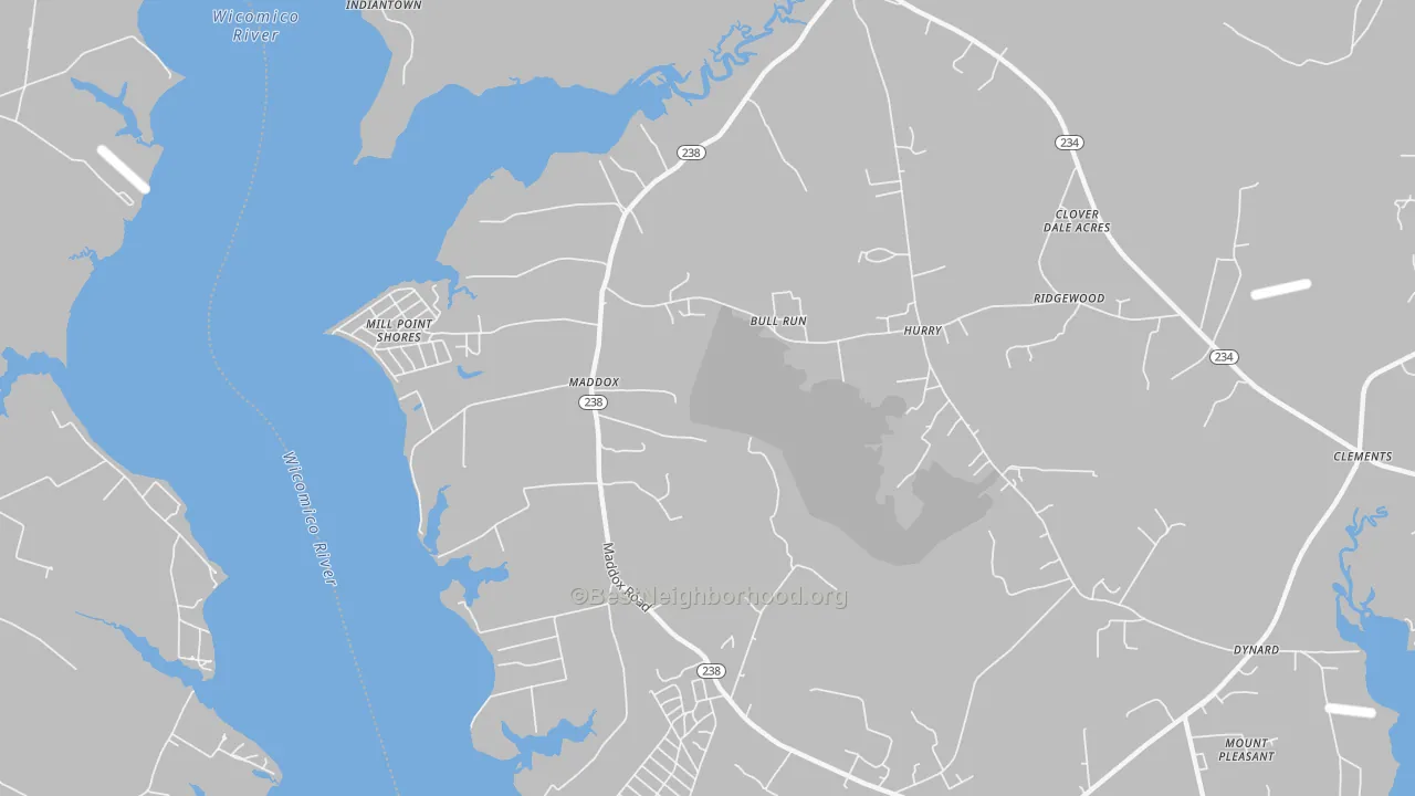 Transit Grade map of 20621, MD