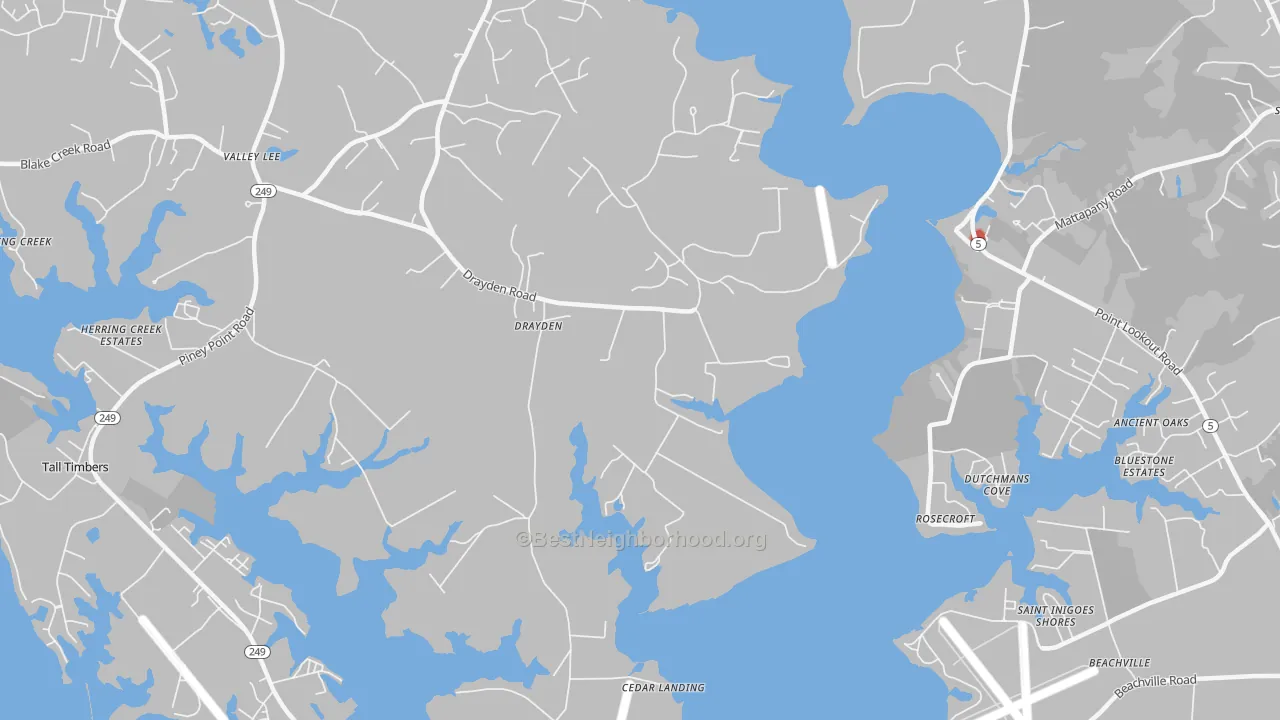 Transit Grade map of 20630, MD