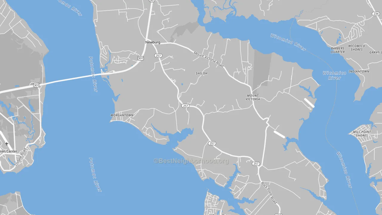 Transit Grade map of 20664, MD