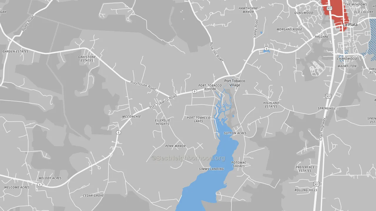 Transit Grade map of 20677, MD