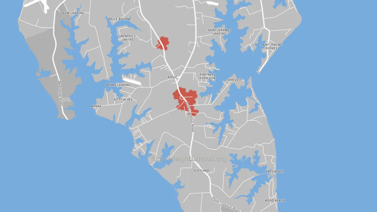 Transit Grade map of 20680, MD