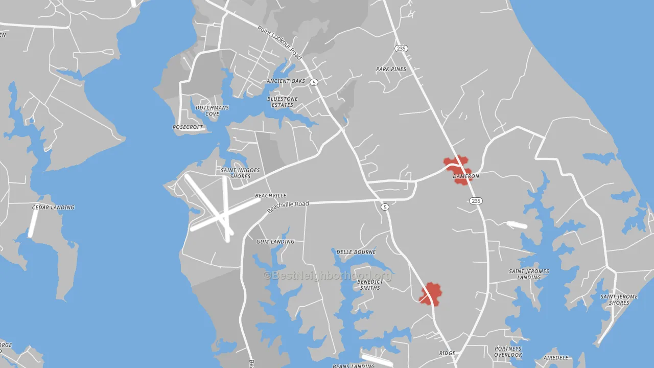 Transit Grade map of 20684, MD