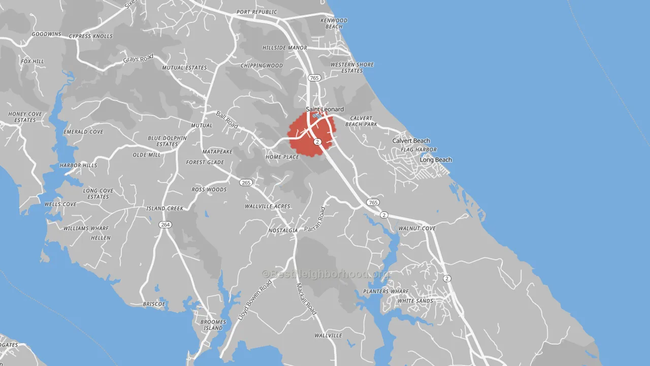 Transit Grade map of 20685, MD