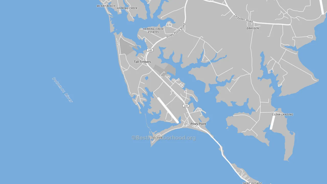 Transit Grade map of 20690, MD