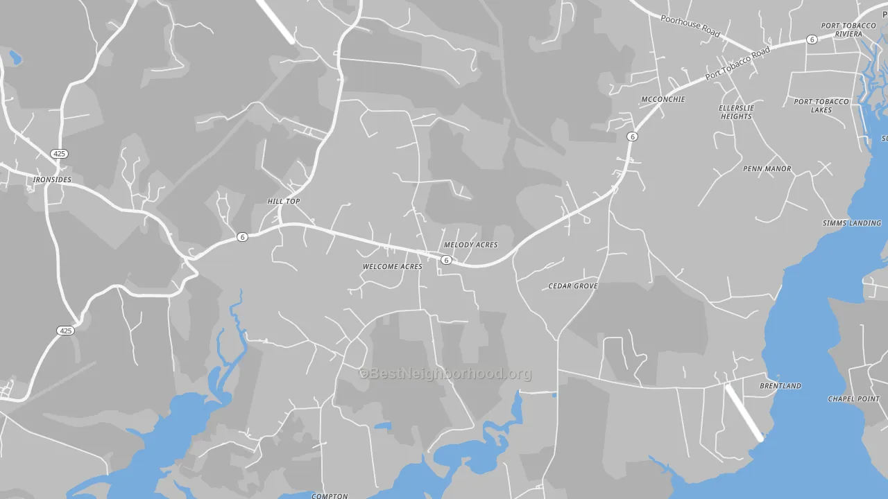 Transit Grade map of 20693, MD