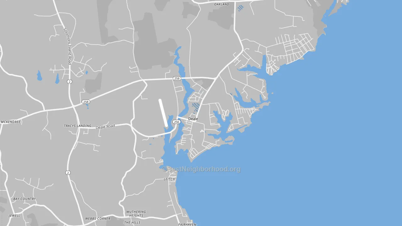Transit Grade map of 20751, MD