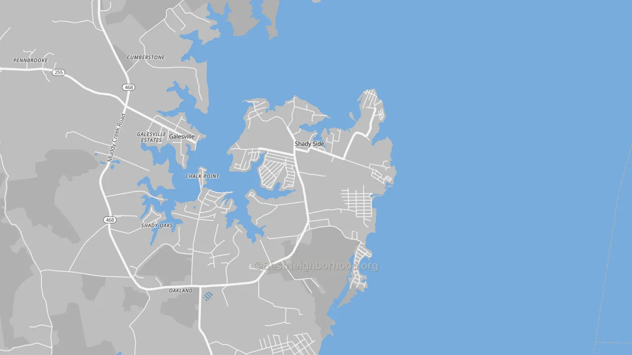 Transit Grade map of 20764, MD