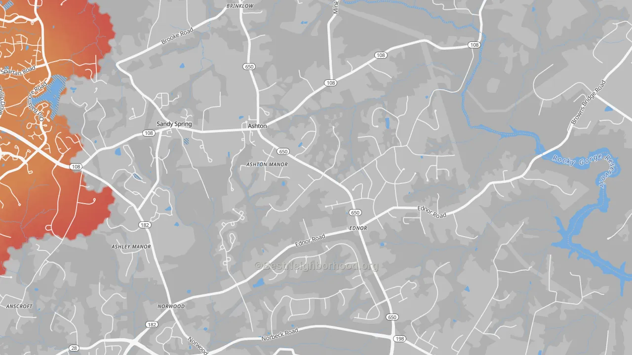 Transit Grade map of 20861, MD