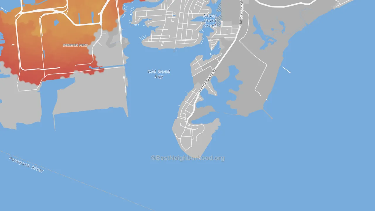Transit Grade map of 21052, MD