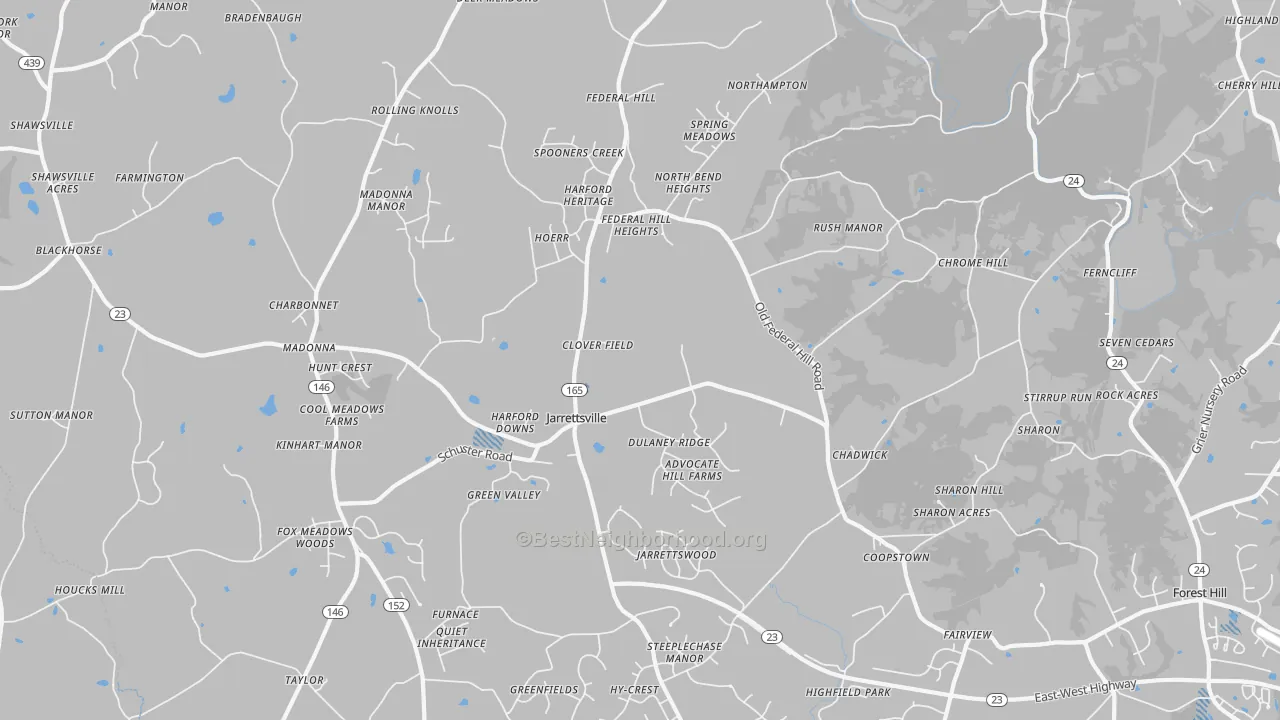Transit Grade map of 21084, MD