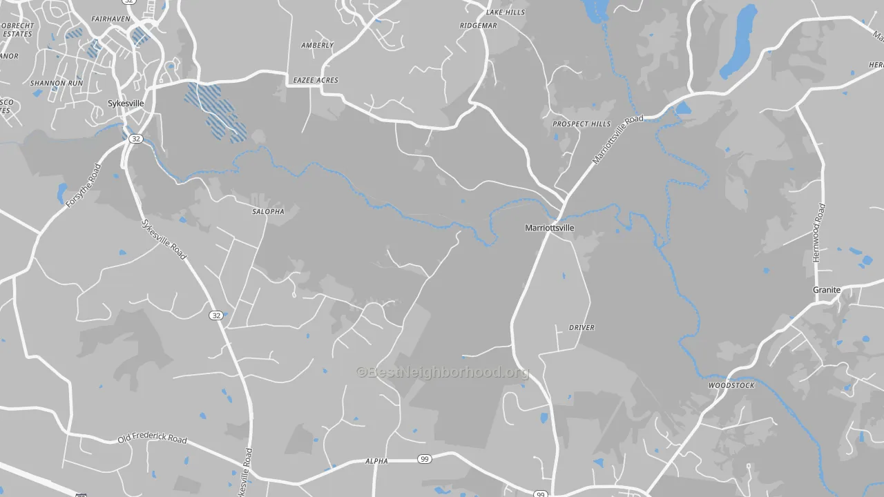 Transit Grade map of 21104, MD