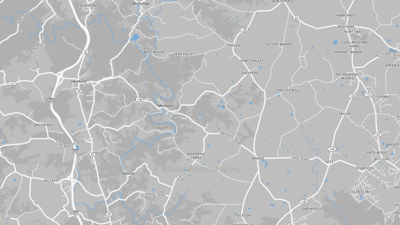 Transit Grade map of 21111, MD