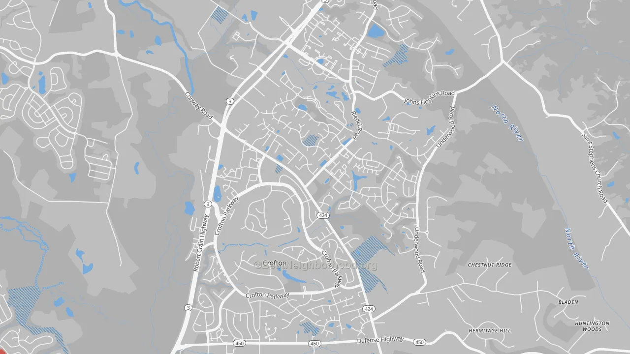 Transit Grade map of 21114, MD