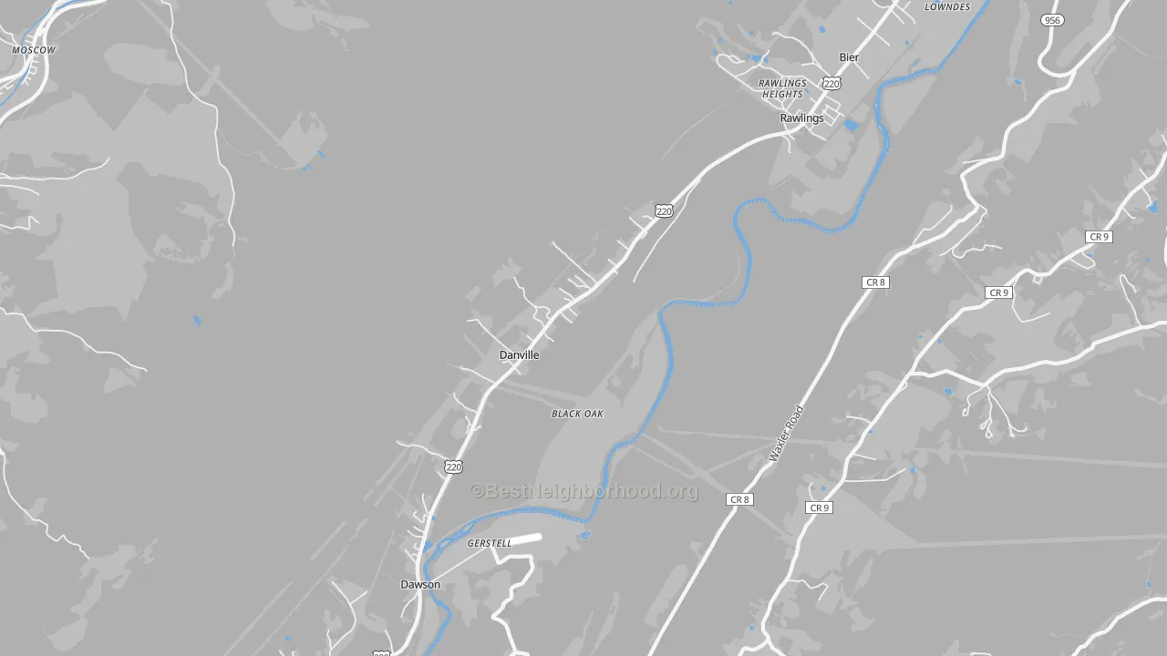 Transit Grade map of 21557, MD
