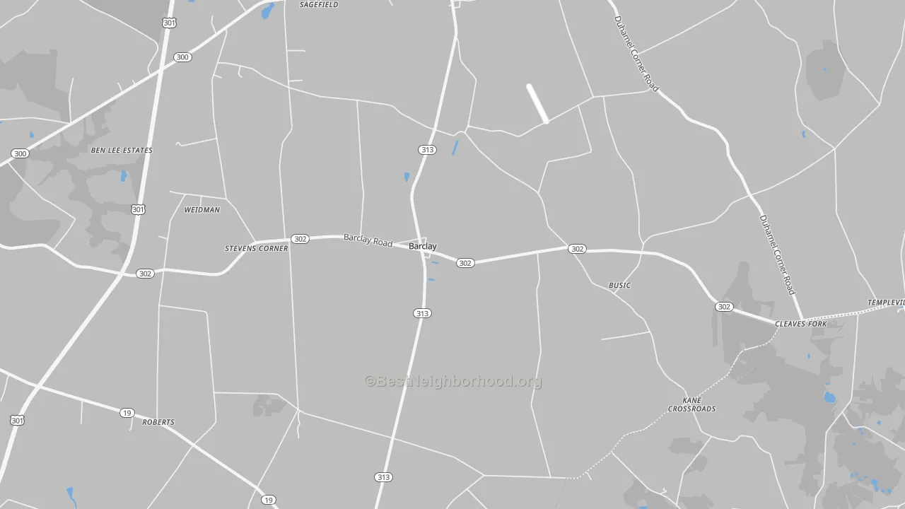 Transit Grade map of 21607, MD