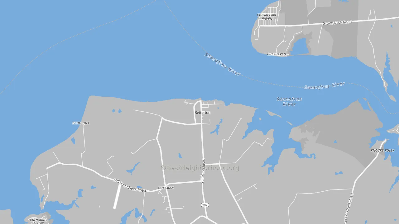 Transit Grade map of 21610, MD