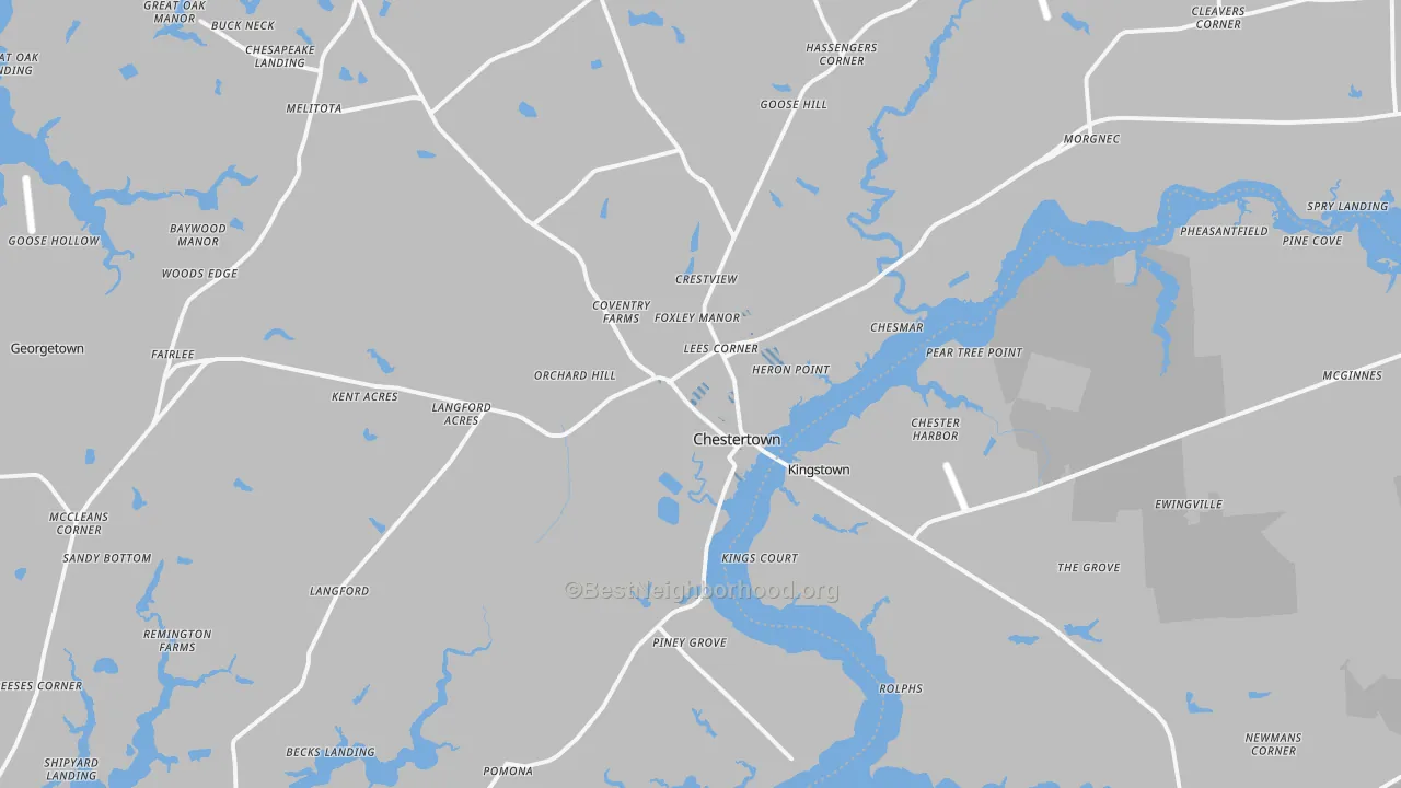 Transit Grade map of 21620, MD