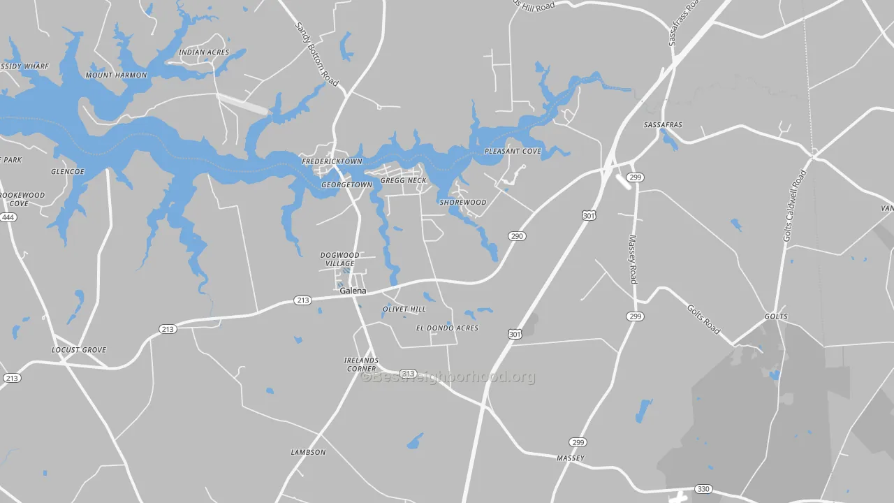 Transit Grade map of 21635, MD