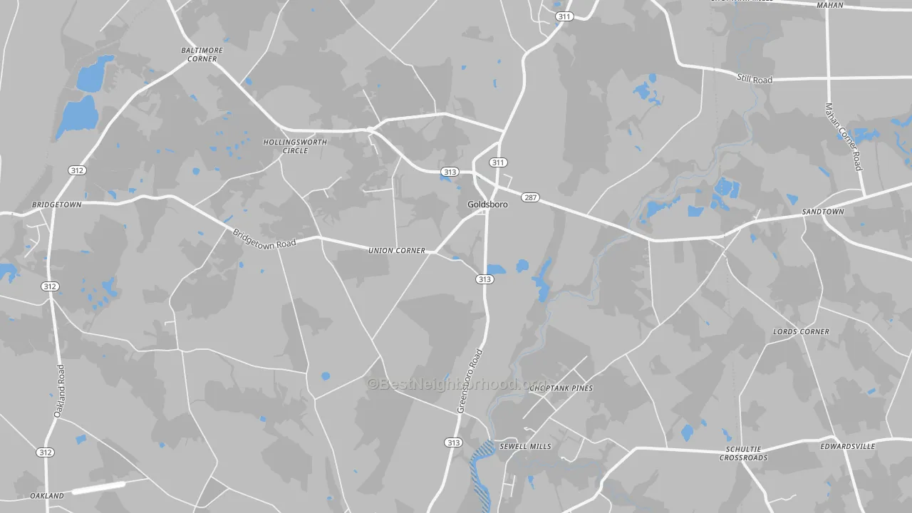 Transit Grade map of 21636, MD