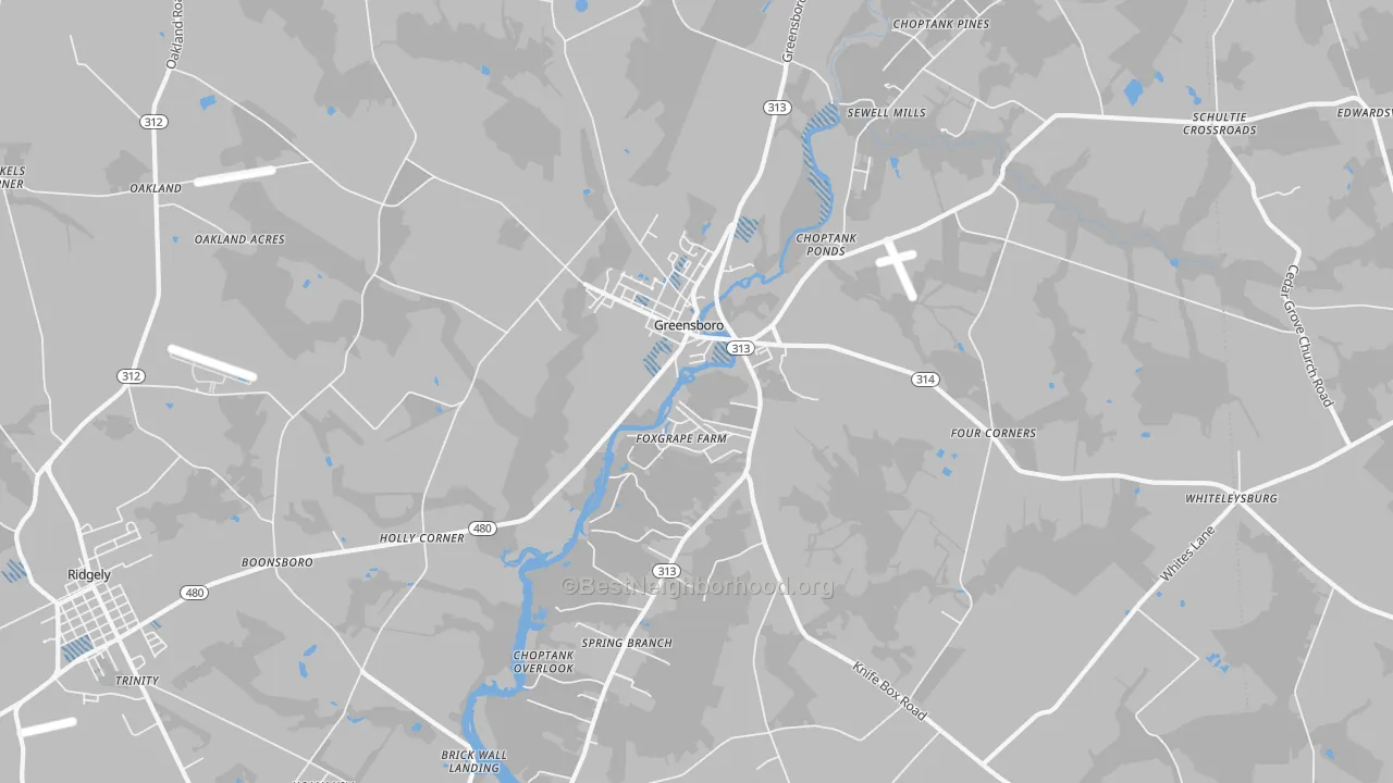 Transit Grade map of 21639, MD