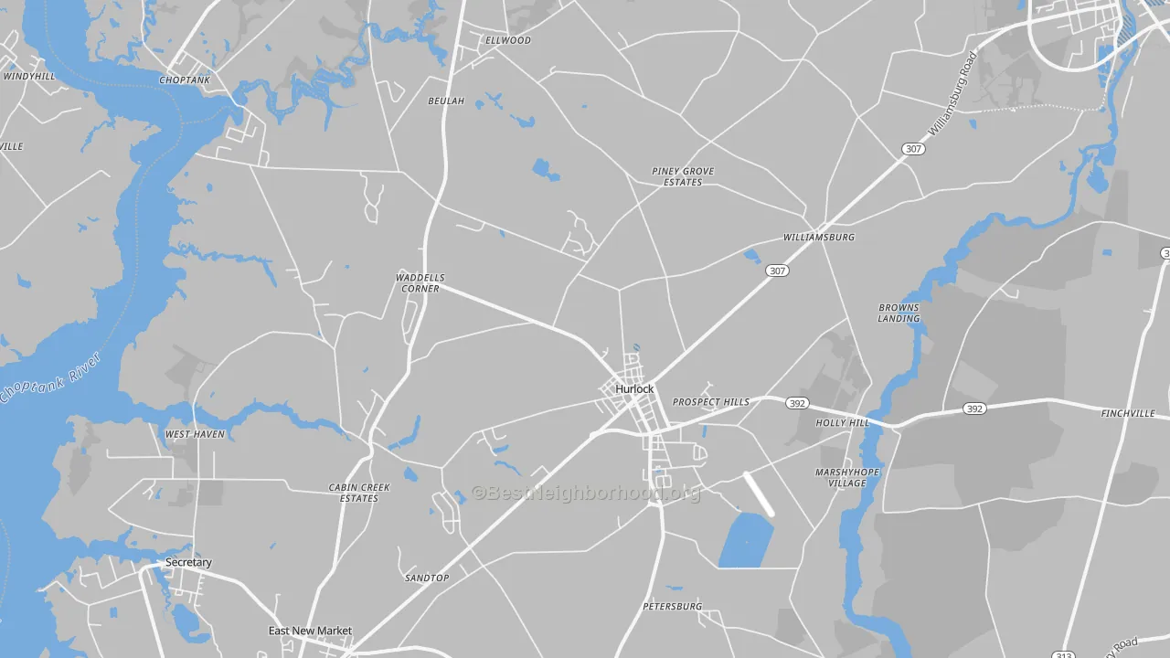 Transit Grade map of 21643, MD
