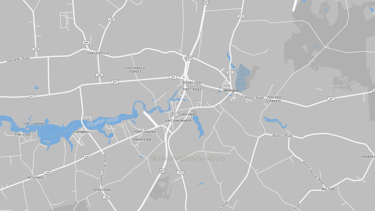 Transit Grade map of 21651, MD