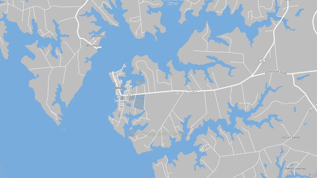 Transit Grade map of 21654, MD