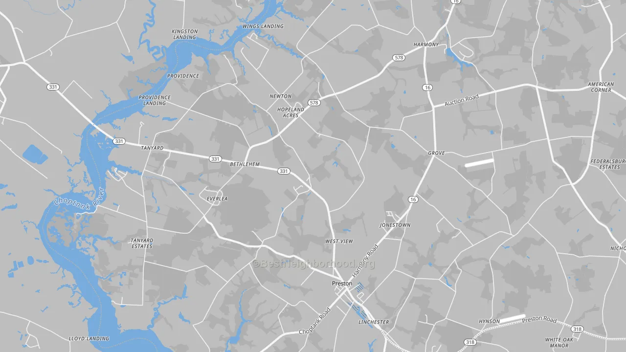 Transit Grade map of 21655, MD