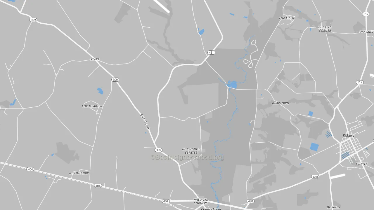 Transit Grade map of 21657, MD