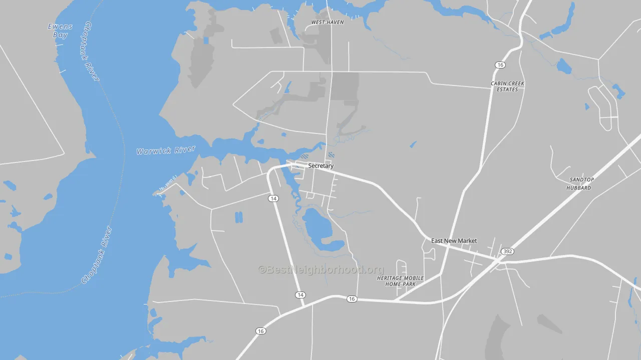 Transit Grade map of 21664, MD