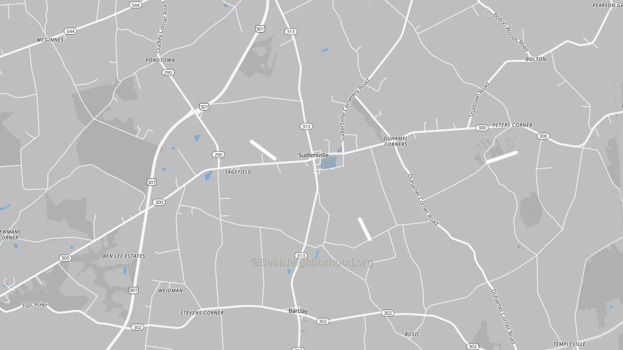 Transit Grade map of 21668, MD
