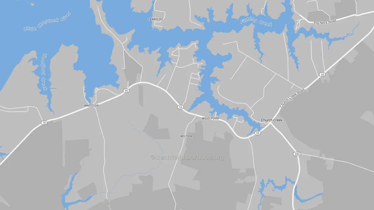 Transit Grade map of 21677, MD